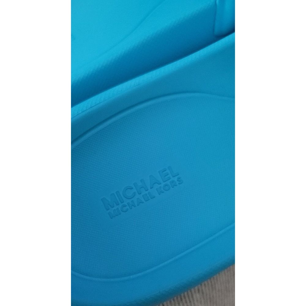 Michael Michael Kors Women's Blue Splash Scuba Slide Sandal Size 10M - Picture 4 of 5